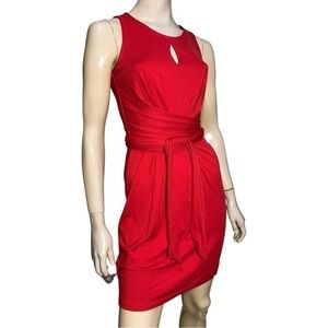 Banana Republic Issa London Collection Women’s Size 0 Red Sleeveless Wrap Dress